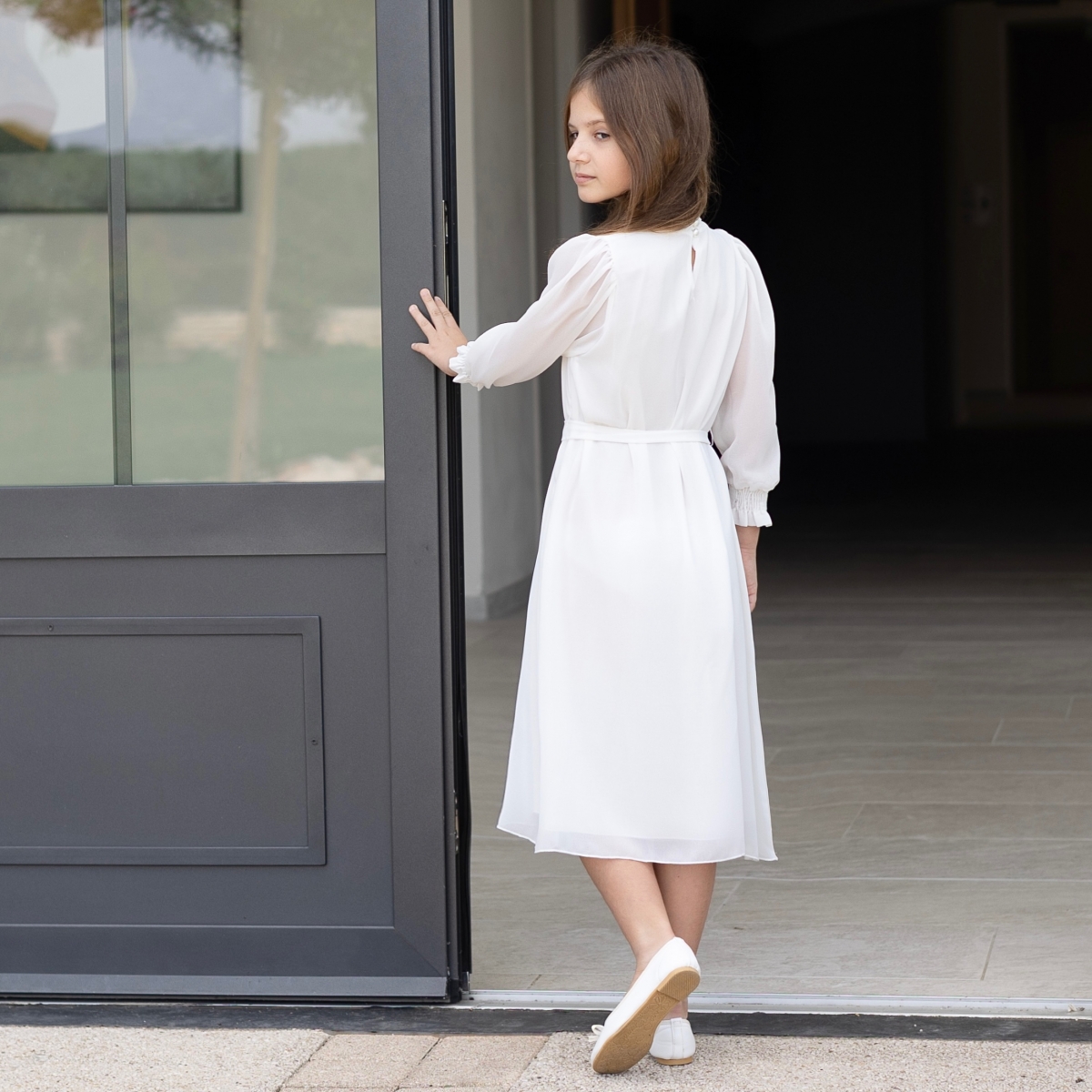 Robe Nicole Couleur Blanc Taille 2 ans ( 90/92 cm )