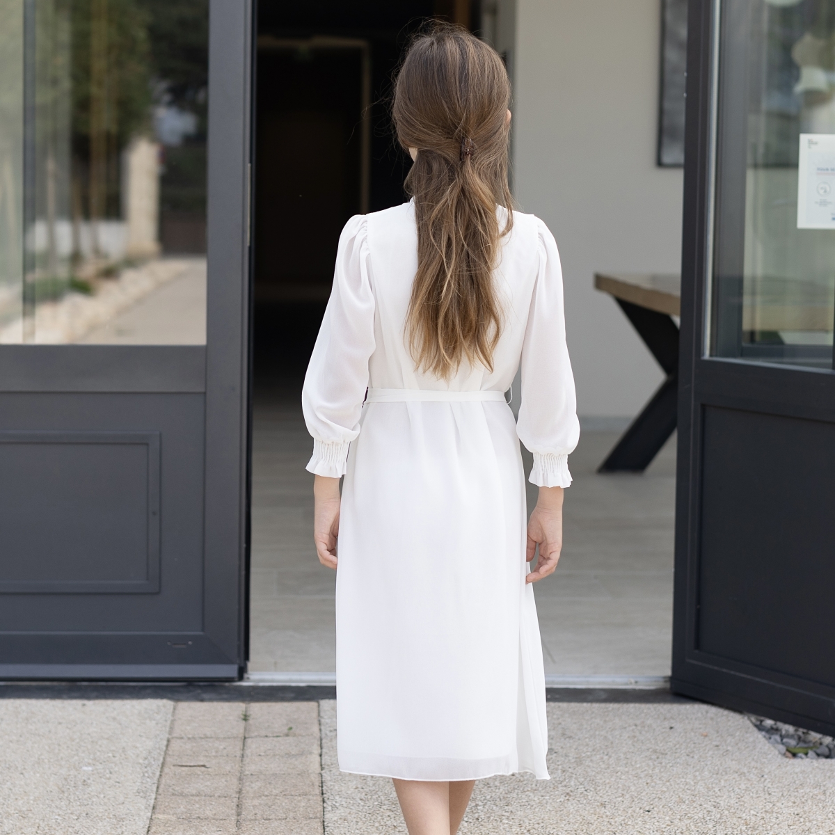 Robe Nicole Couleur Blanc Taille 18-24 mois ( 84/90 cm )