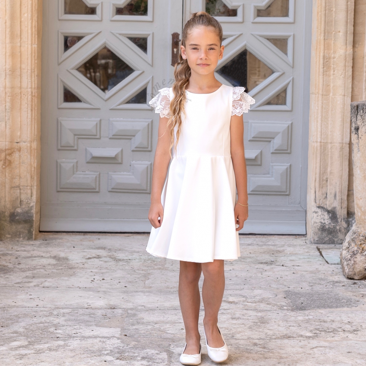 Parure De Bijoux Fantaisie Pour Enfant Fille - Bleu Turquoise Et Blanc, Cérémonie/mariage