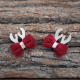 Barrettes en velours spécial noël