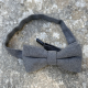 Noeud papillon couleur gris foncé