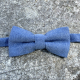 Noeud bleu en coton pour enfant