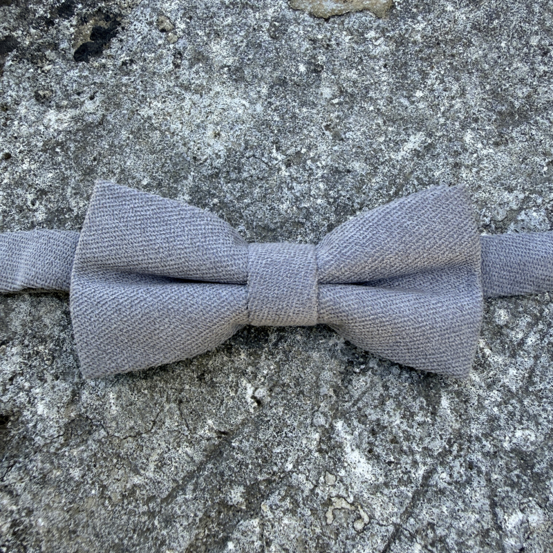 Noeud papillon couleur gris clair