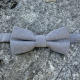 Noeud papillon couleur gris clair