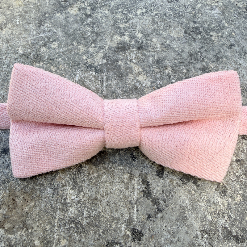 Noeud papillon rose poudré enfant
