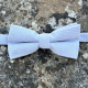 Nœud papillon garçon en coton, couleur bleu clair, idéal pour baptême, communion et cérémonie