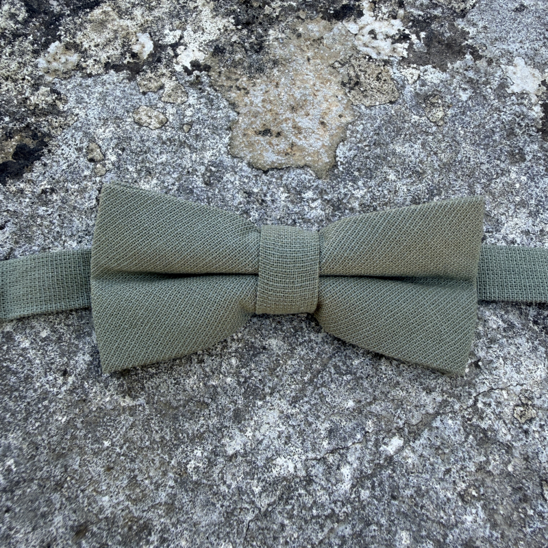 Noeud papillon couleur vert olive