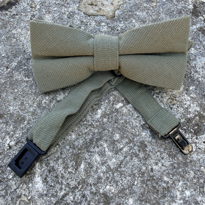 Noeud papillon couleur vert olive