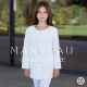 Manteau ivoire de cérémonies pour filles et adolescentes
