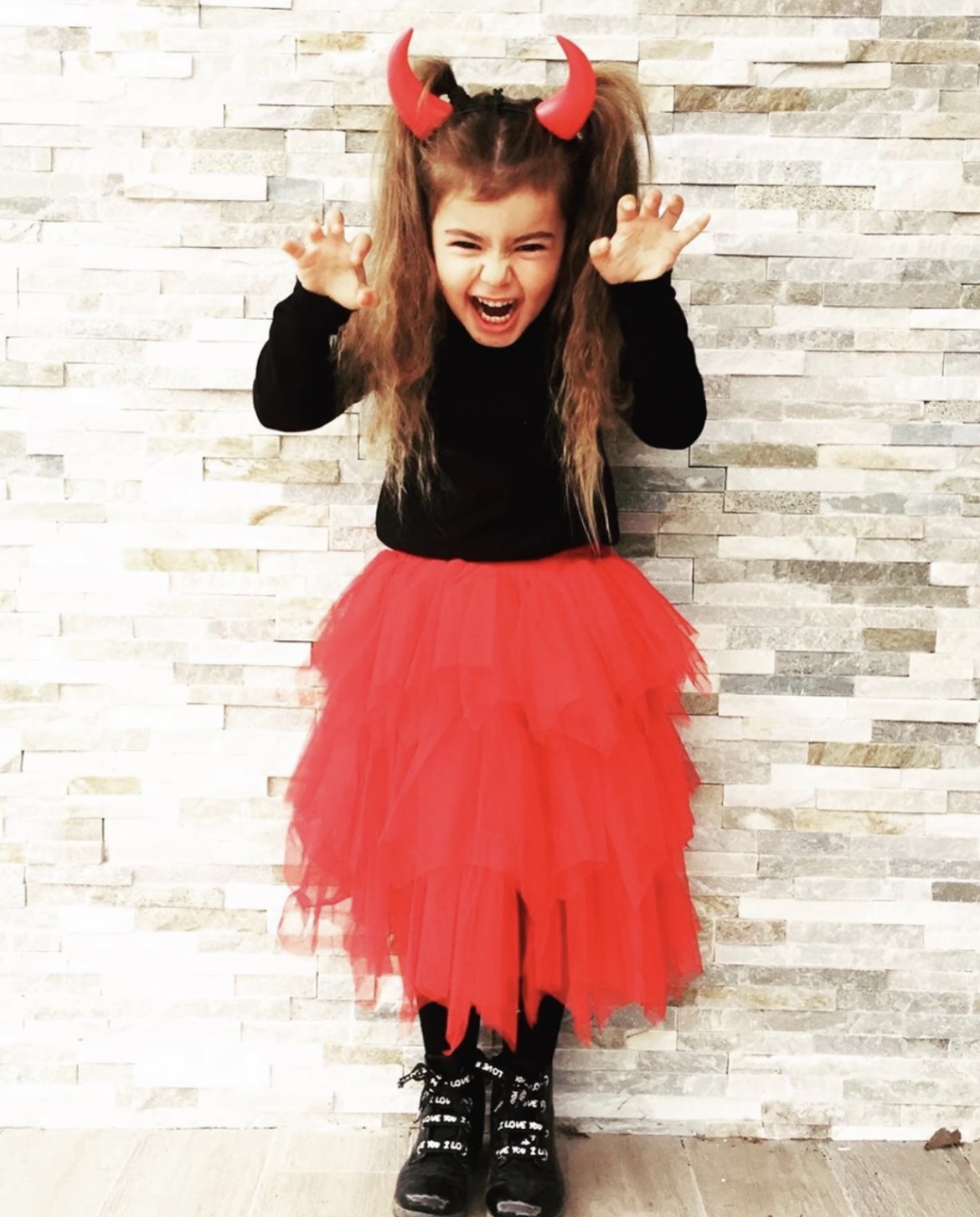 Jupe tulle rouge enfants