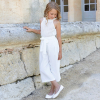 Ensemble Top + Pantalon large taille haute