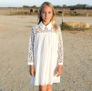 Robe courte baptême et communion Amandine