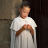 Cape longue pour communion et baptême