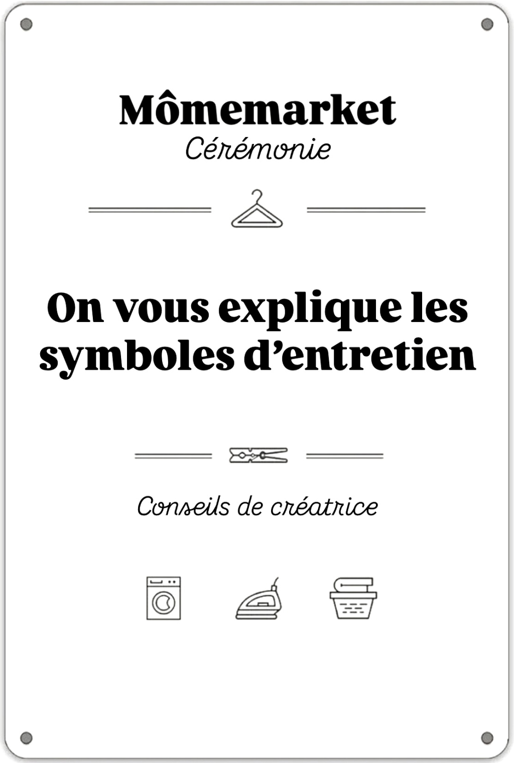 Symboles d’entretien des vêtements : que signifient les étiquettes ?